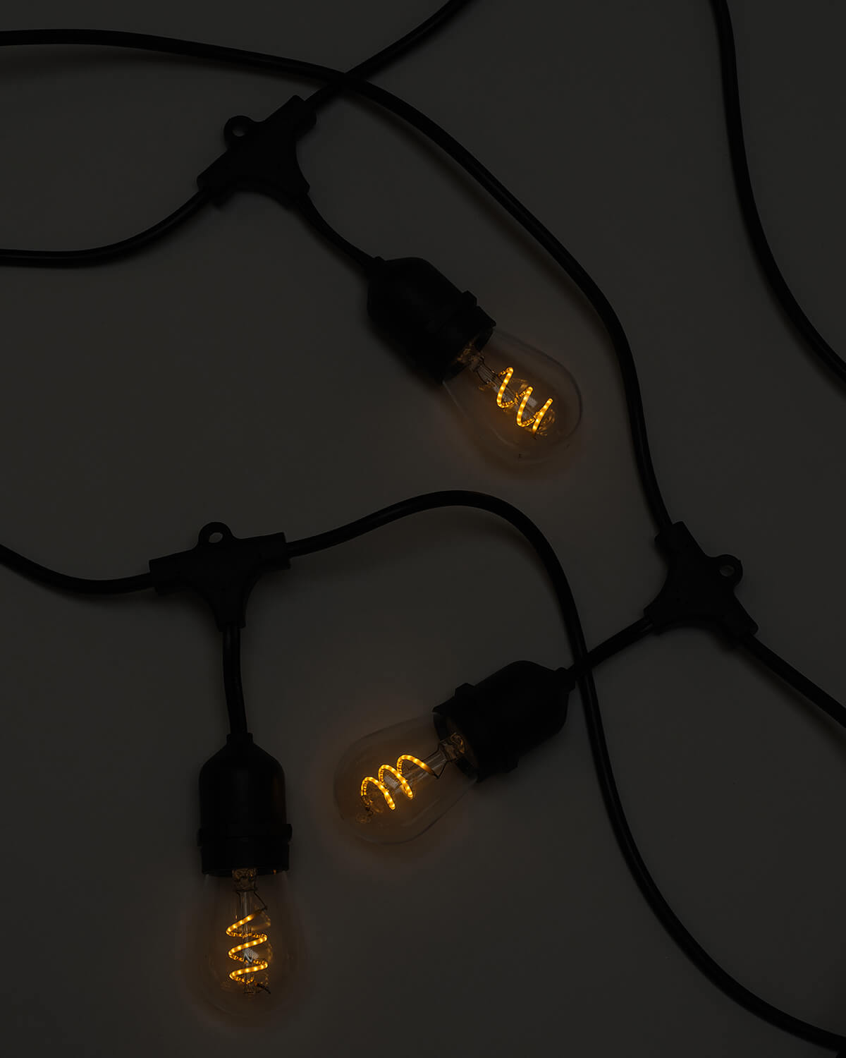 Glowmere Spiral Hanging Edison Plug In String Lights view 2