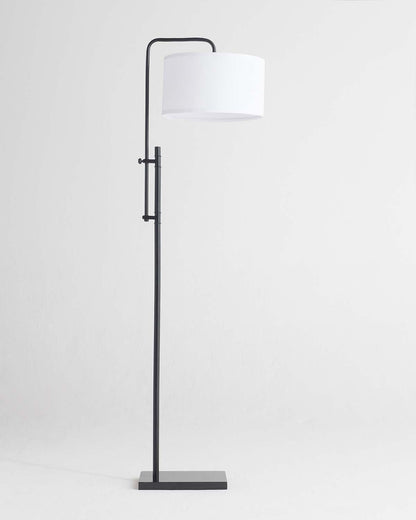 Glowmere Leo Black Arc Floor Lamp with Marble Base view 2