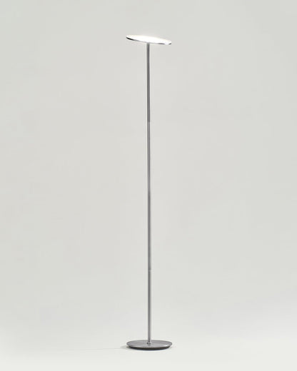 Glowmere Sky Torchiere LED Floor Lamp in nickel