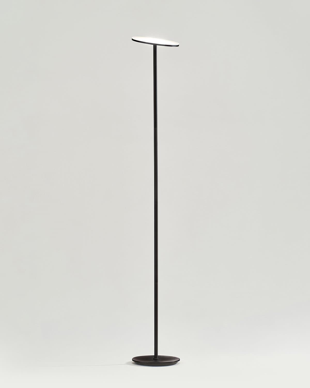 Glowmere Sky Torchiere LED Floor Lamp in black