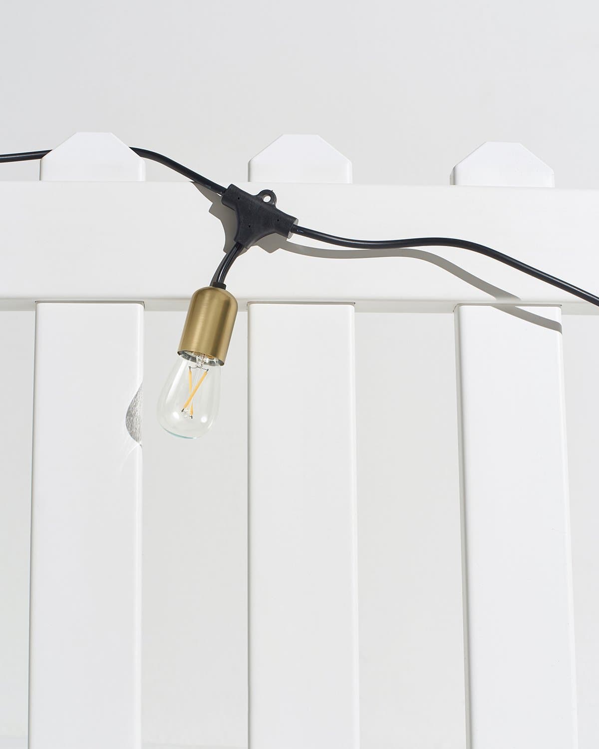Glowmere Glow Heavy Duty LED Plug In String Lights in brass
