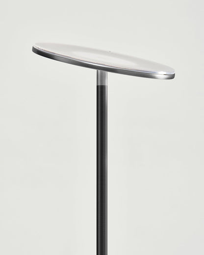 Glowmere Sky Torchiere LED Floor Lamp in black