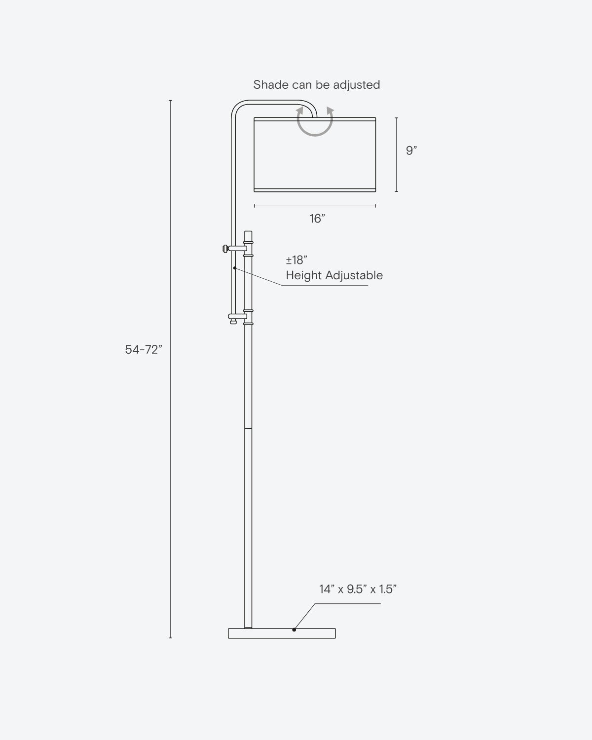 Glowmere Leo Black Arc Floor Lamp with Marble Base view 7