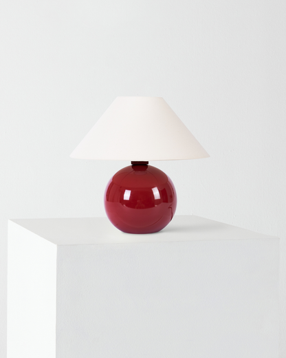 Glowmere Fiona Glossy Ceramic Base Table Lamp with Empire Shade view 6