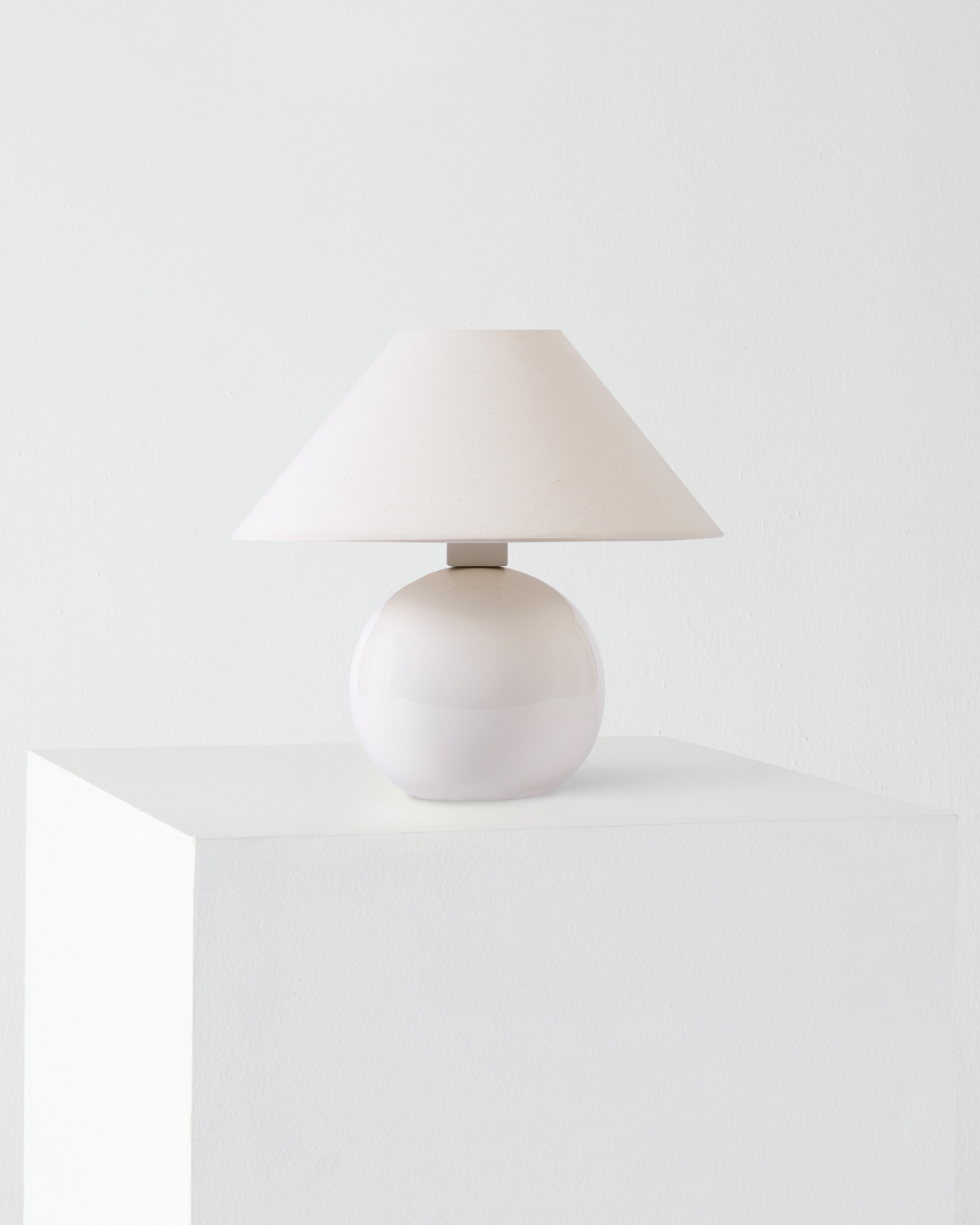 Glowmere Fiona Glossy Ceramic Base Table Lamp with Empire Shade view 9