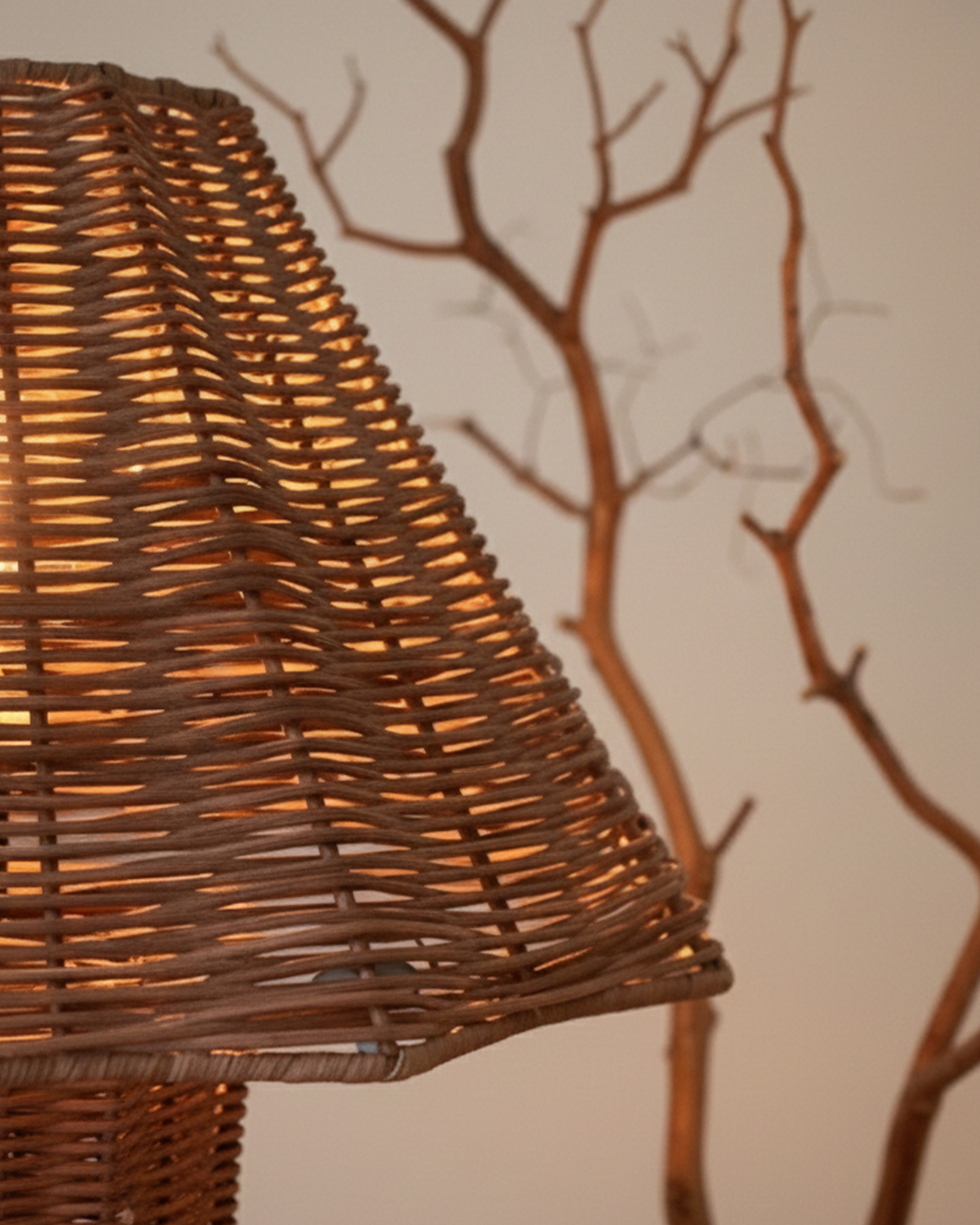 Glowmere Leon Rattan Woven Table Lamp view 4