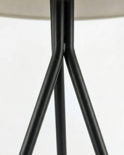 Glowmere Forge Tripod Floor Lamp with Oversized Fabric Shade view 3