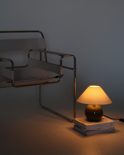 Glowmere Fiona Glossy Ceramic Base Table Lamp with Empire Shade view 3