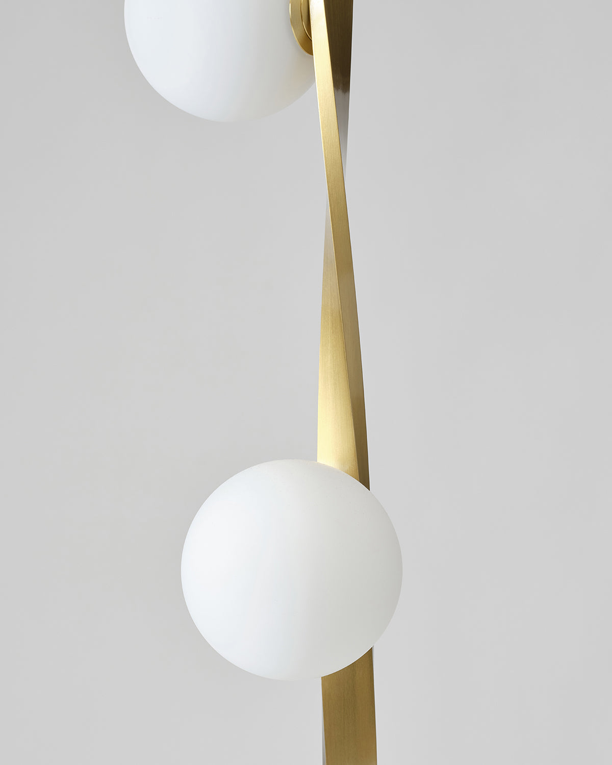 Glowmere Nola Twisted Brass Three Globe Floor Lamp view 5