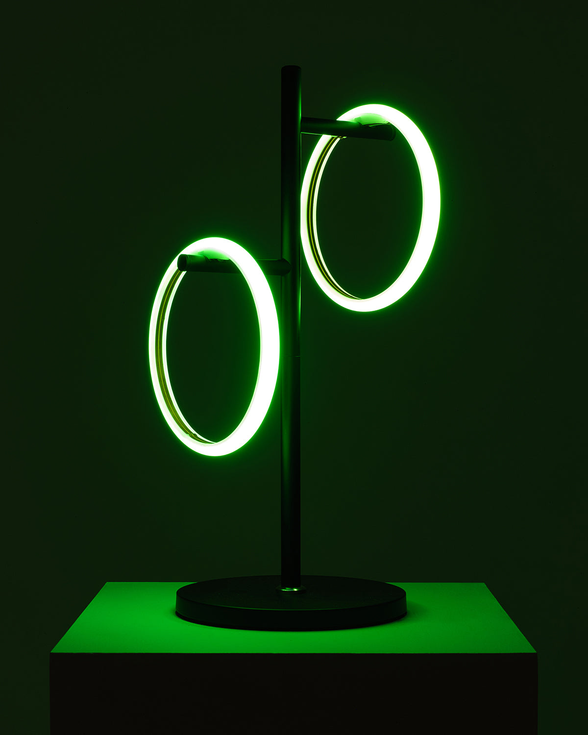 Glowmere Saturn RGB Two Ring Color Changing Table Lamp view 4