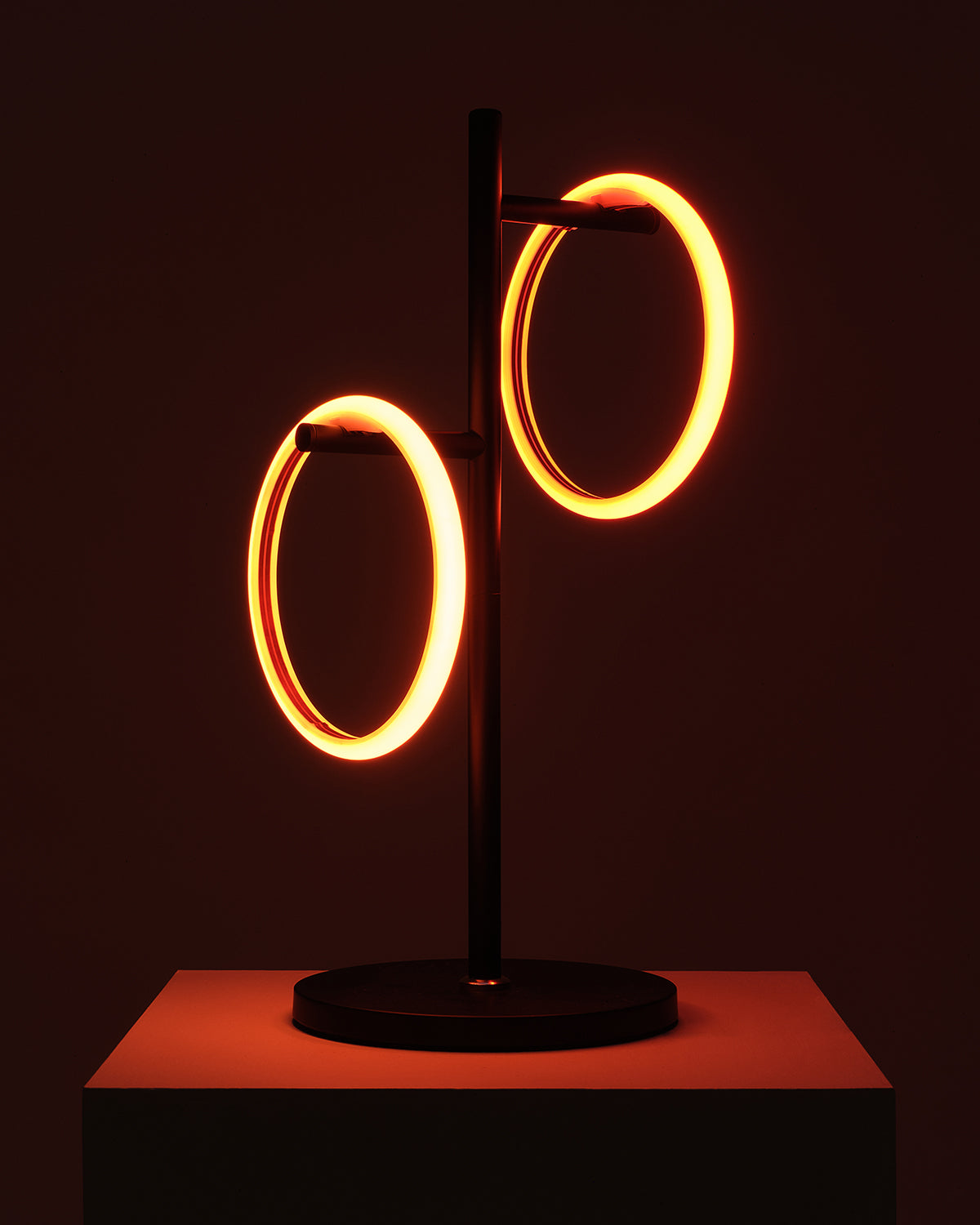 Glowmere Saturn RGB Two Ring Color Changing Table Lamp view 5
