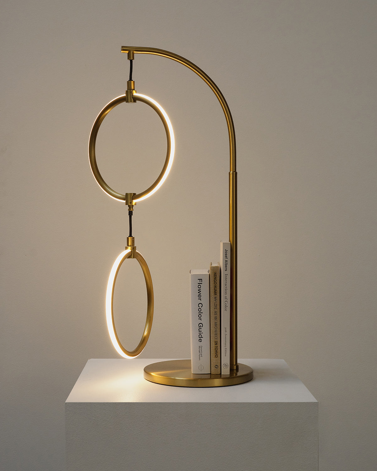 Glowmere 2 Ring Integrated LED Table Lamp with Touch Dimmer overall view