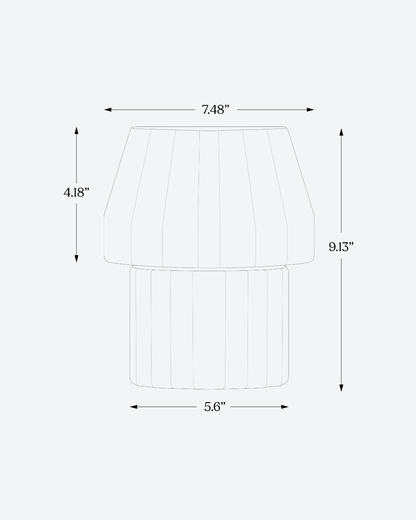 Glowmere Duke Glossy Black Base Frosted Glass Table Lamp view 7