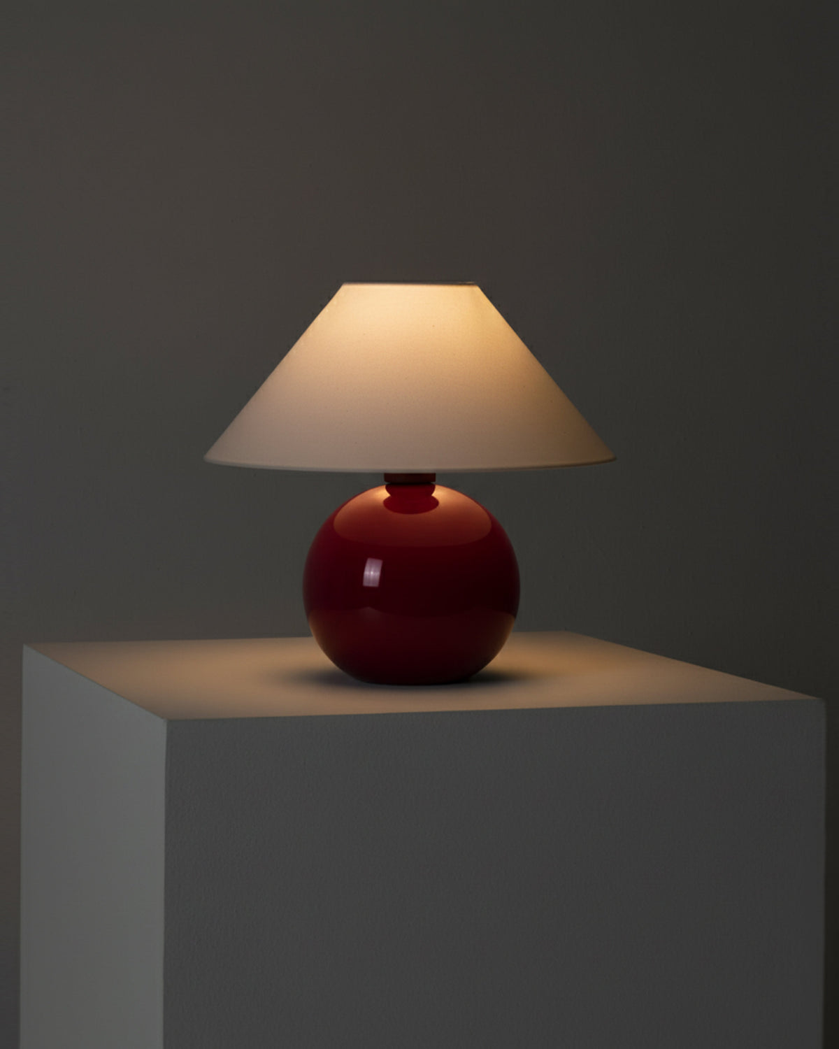 Glowmere Fiona Glossy Ceramic Base Table Lamp with Empire Shade view 8