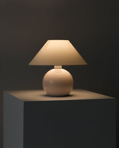Glowmere Fiona Glossy Ceramic Base Table Lamp with Empire Shade view 11