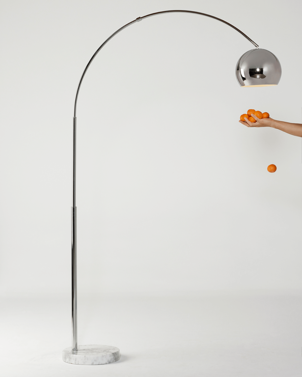 Glowmere Olivia Arc LED Floor Lamp with Marble Base view 5