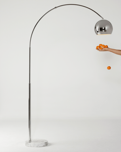 Glowmere Olivia Arc LED Floor Lamp with Marble Base view 5