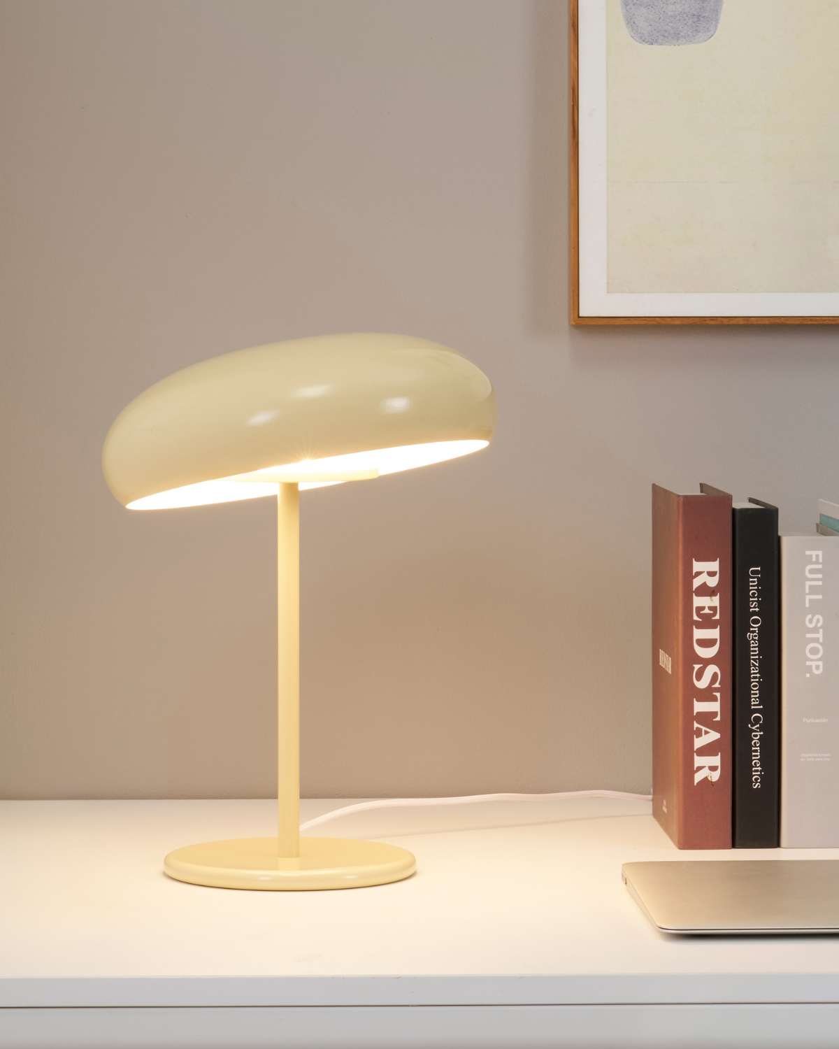 Glowmere Ayla Vintage Style Adjustable Head Table Lamp overall view