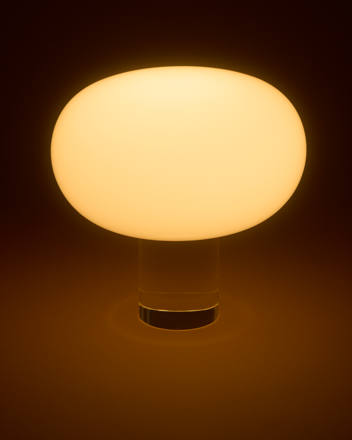 Glowmere Callisto Translucent Glass Base Frosted Globe Table Lamp view 3