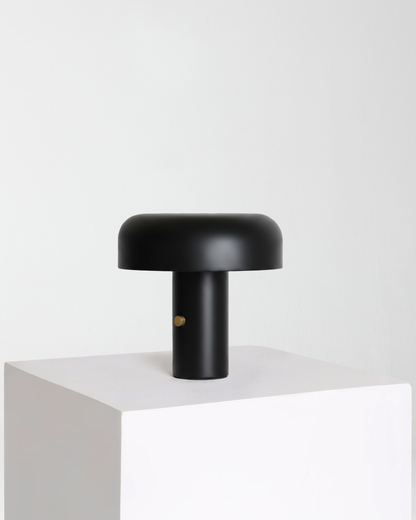 Glowmere Anita Mushroom Metal Shade Table Lamp with Rotary Dimmer view 7