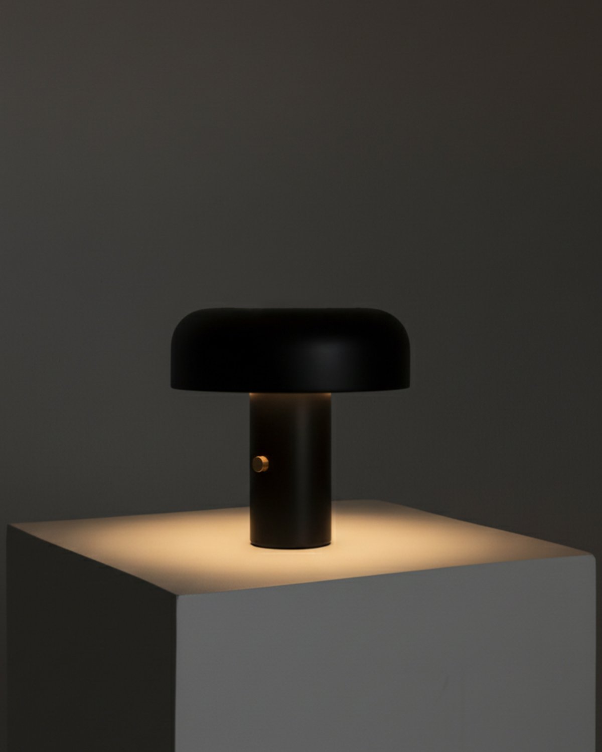 Glowmere Anita Mushroom Metal Shade Table Lamp with Rotary Dimmer view 6