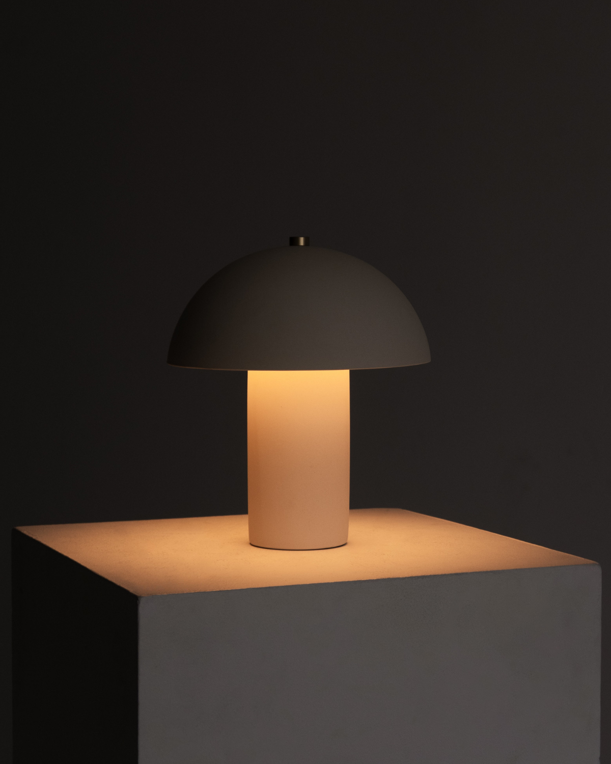Glowmere Alba Matte Ceramic Mushroom Table Lamp view 6