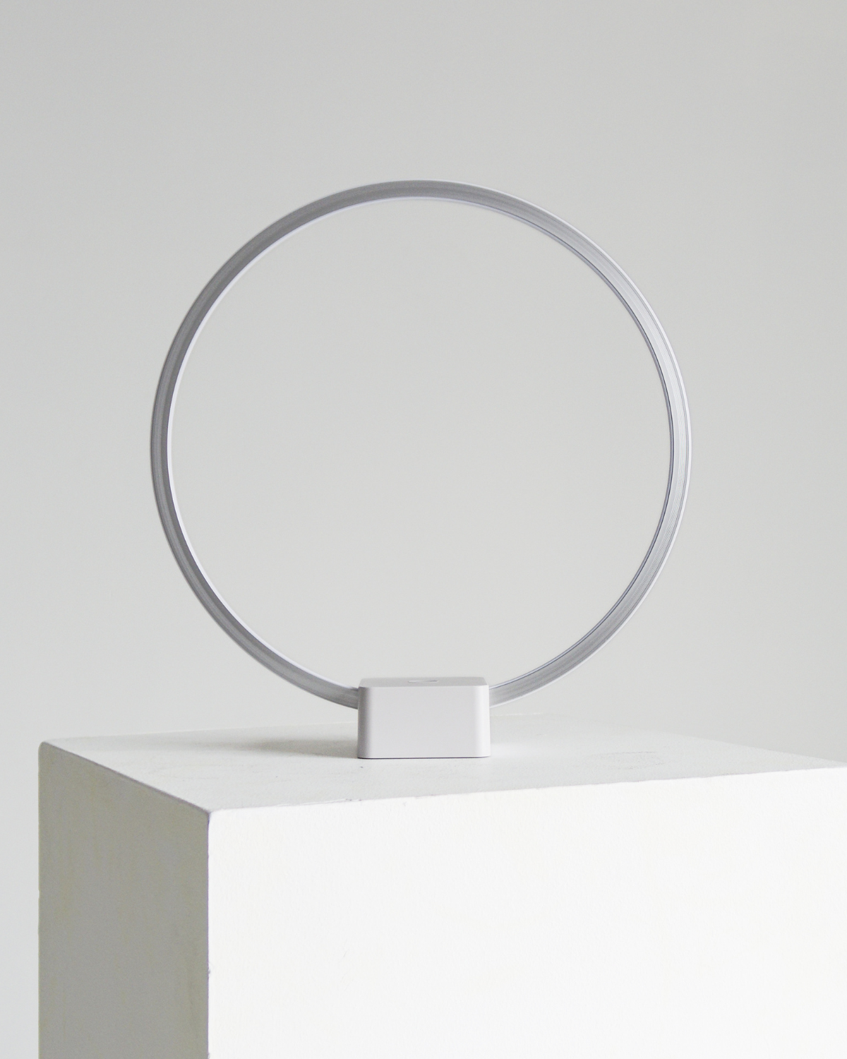 Glowmere Circle Ringlet LED Nightstand Table Lamp with USB Port overall view