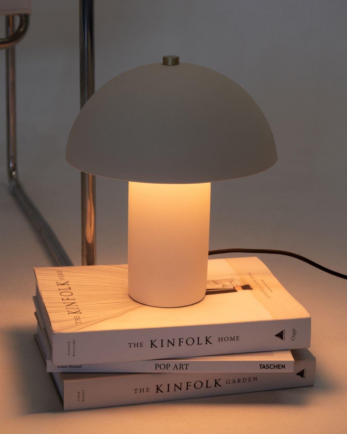 Glowmere Alba Matte Ceramic Mushroom Table Lamp view 4