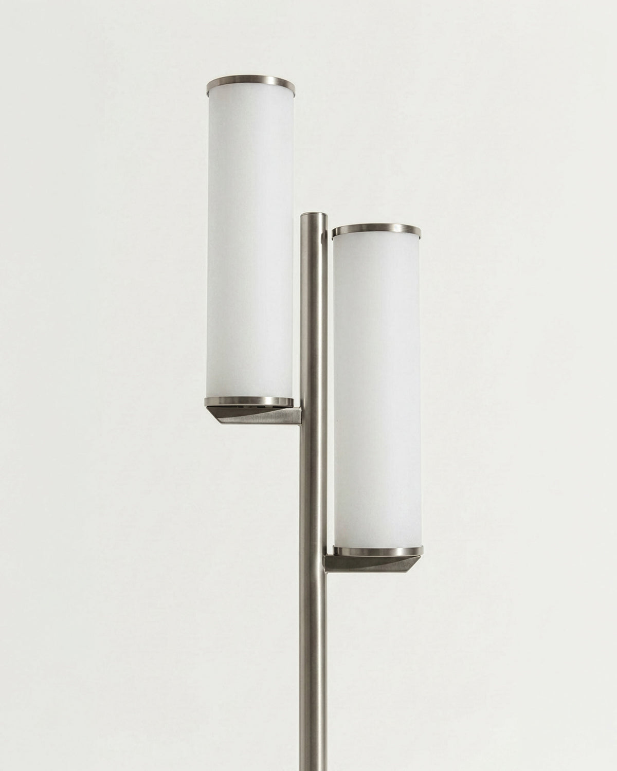 Glowmere Gemini Touch Stem Floor Lamp in nickel