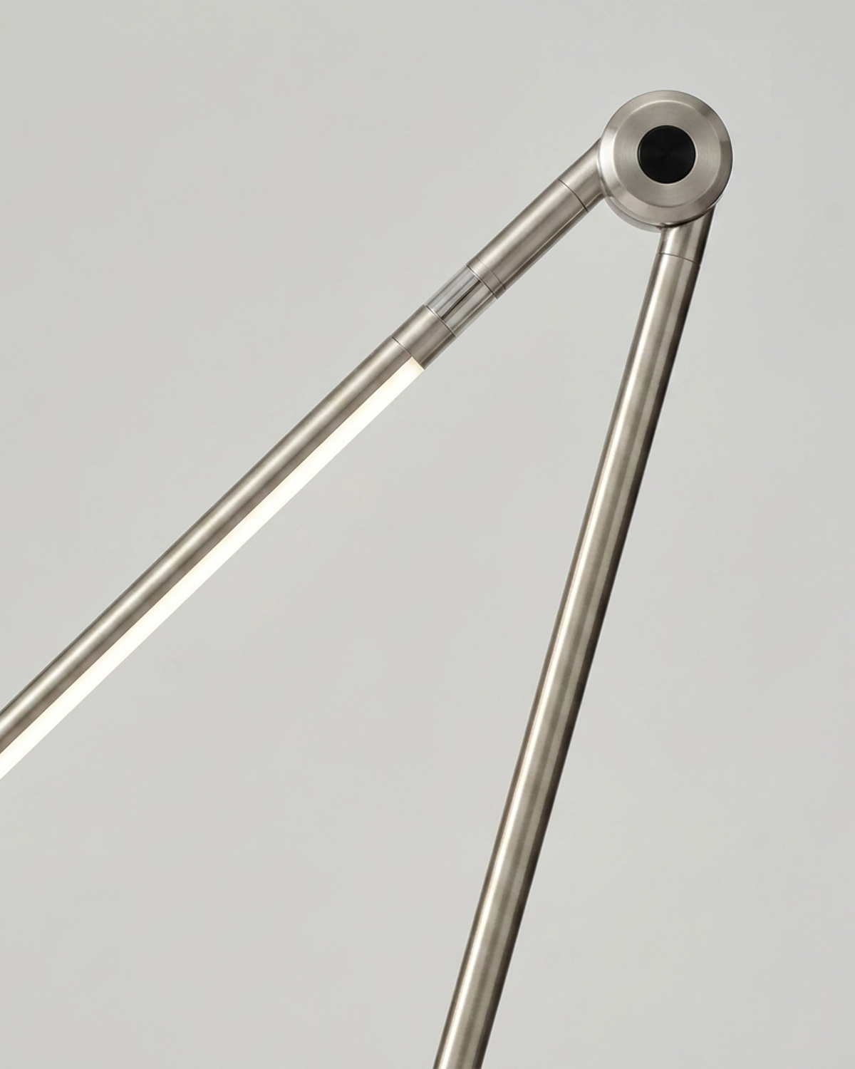 Glowmere Libra Minimalist LED Table Lamp in nickel