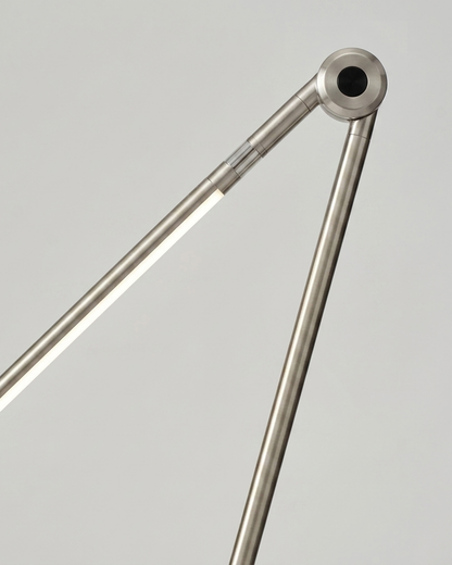 Glowmere Libra Minimalist LED Table Lamp in nickel