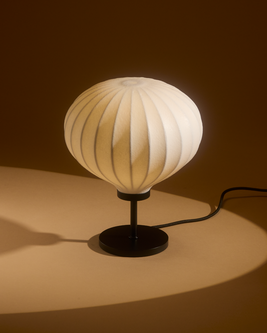 Glowmere Nimbus Pleated Shade Hot Air Balloon Table Lamp overall view