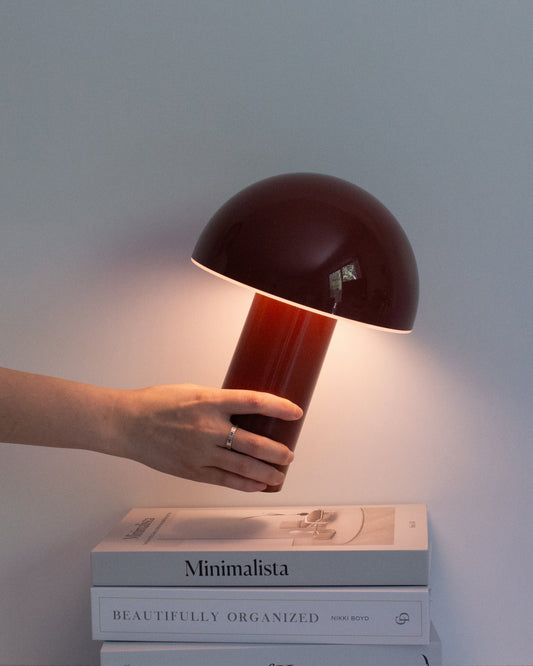 Glowmere Celia Rechargeable Mushroom Portable Table Lamp overall view