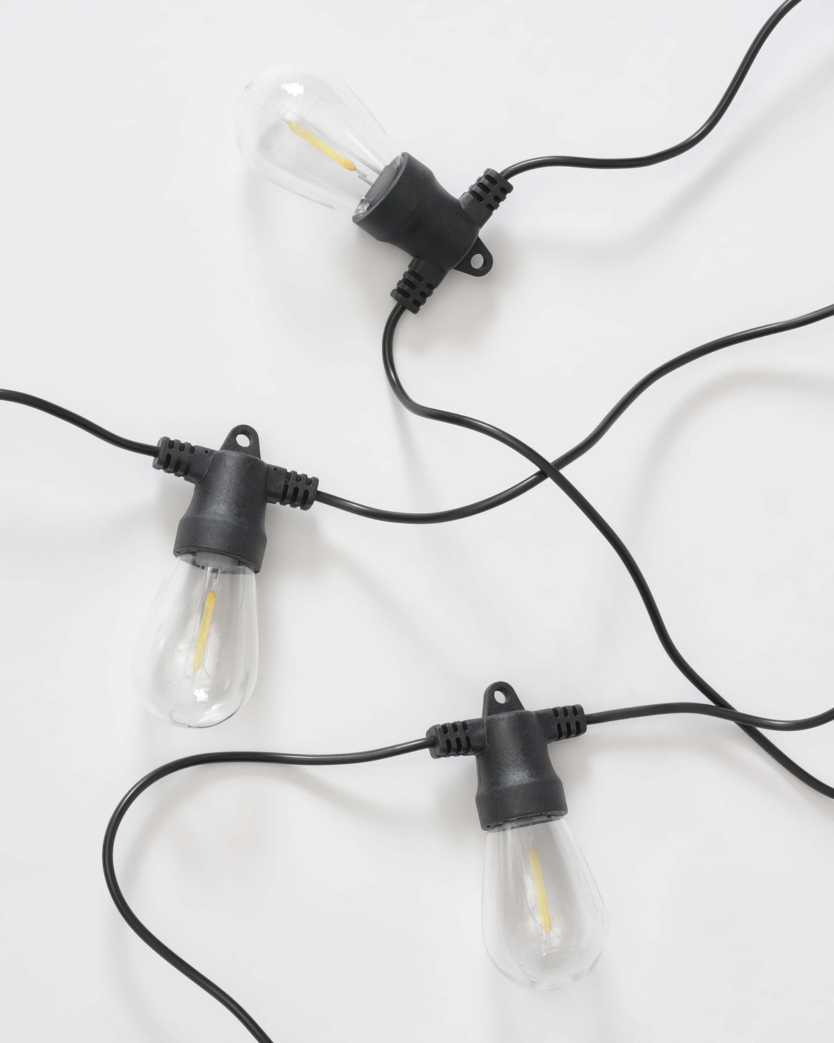 Glowmere Ambience Pro Solar Non Hanging Edison String Lights overall view
