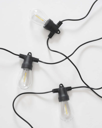 Glowmere Ambience Pro Solar Non Hanging Edison String Lights overall view