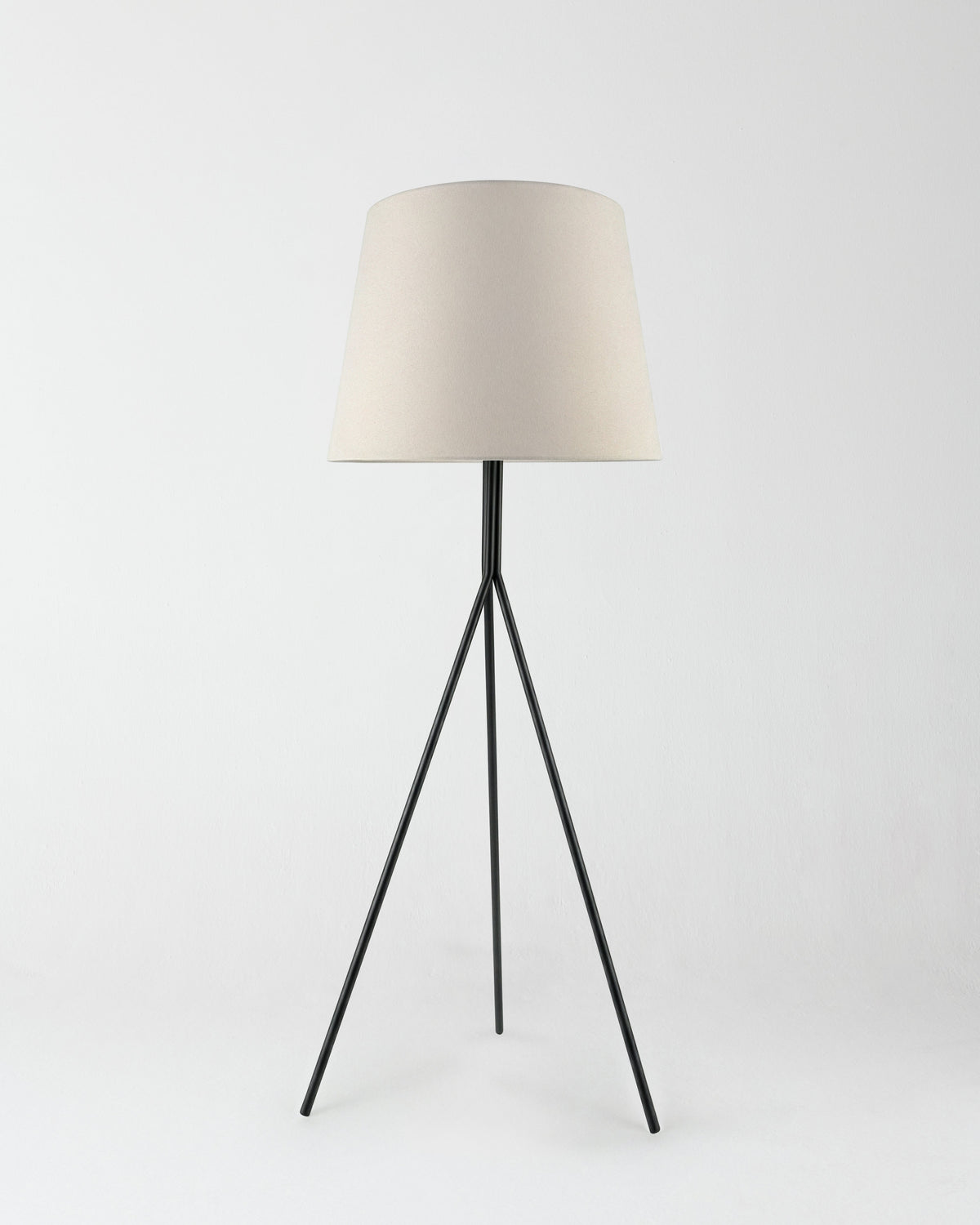 Glowmere Forge Tripod Floor Lamp with Oversized Fabric Shade view 2