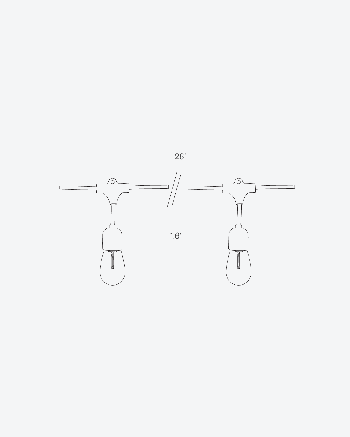 Glowmere Solar LED Hanging String Lights with Brass Sockets view 7