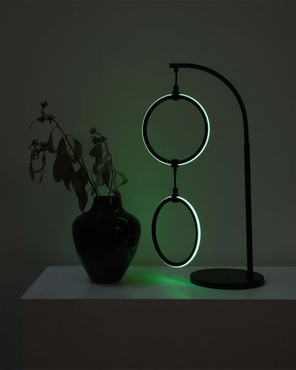 Glowmere 2 Ring RGB Color Changing Table Lamp view 3