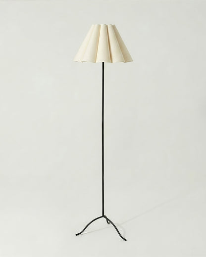 Glowmere Lea Fluted Shade Floor Lamp with Color Changing Bulb view 3
