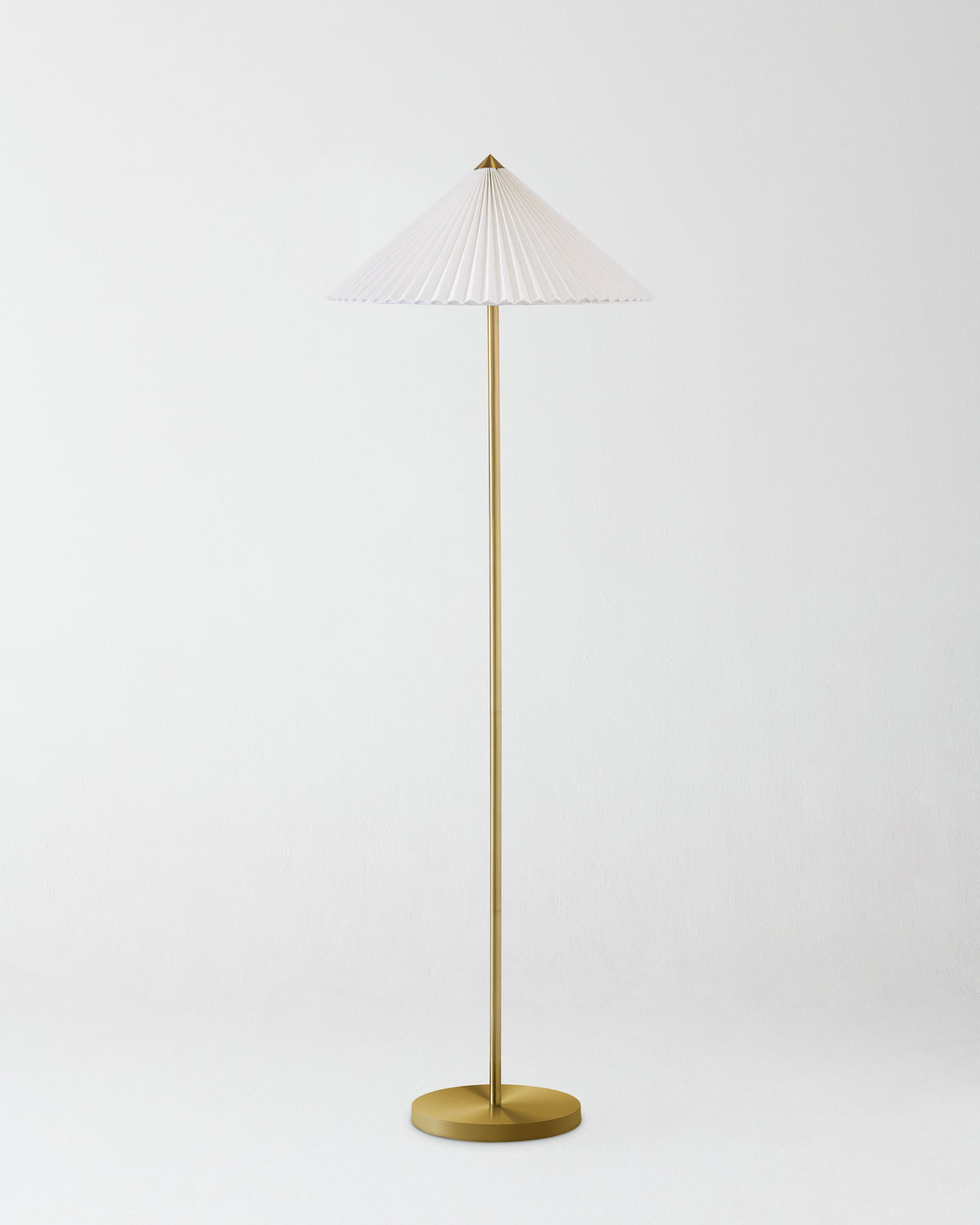 Glowmere Sienna Pleated Linen Empire Shade Floor Lamp view 2