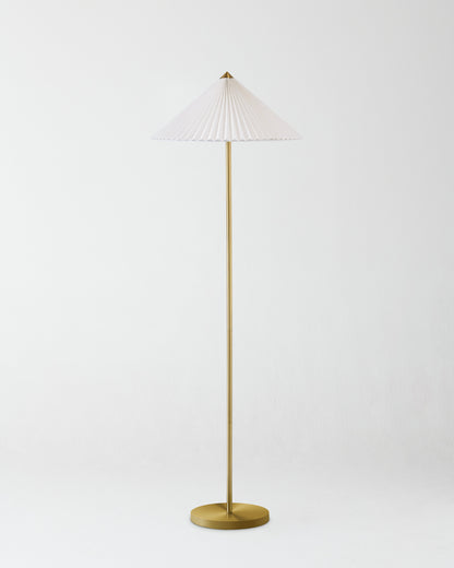 Glowmere Sienna Pleated Linen Empire Shade Floor Lamp view 2