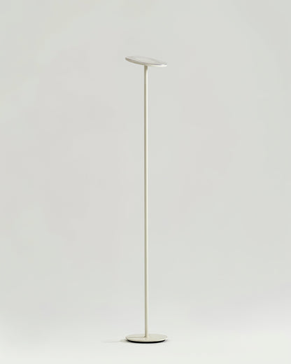 Glowmere Sky Torchiere LED Floor Lamp in cream