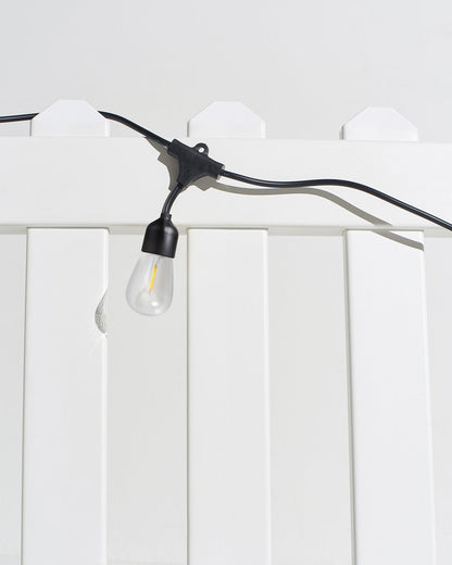 Glowmere Ambience Pro Solar Hanging Edison String Lights view 3