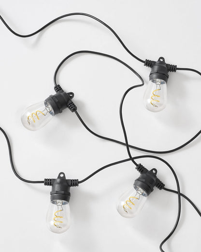 Glowmere Spiral Solar String Lights with Remote overall view