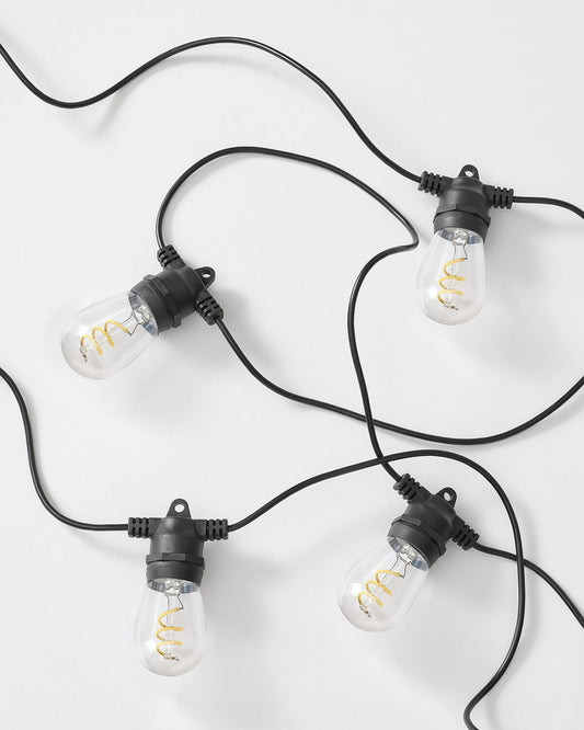 Glowmere Spiral Solar String Lights with Remote overall view