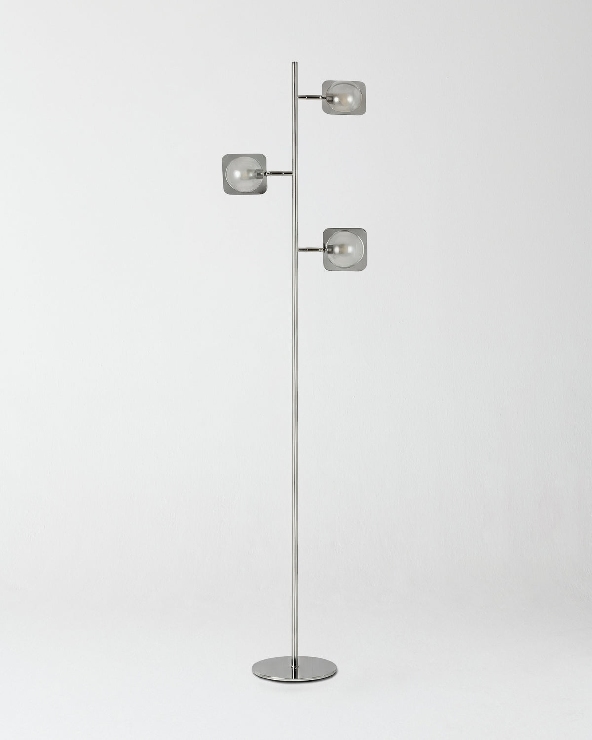 Glowmere Tree Spotlight LED Floor Lamp with 3 Step Dimmer in silver