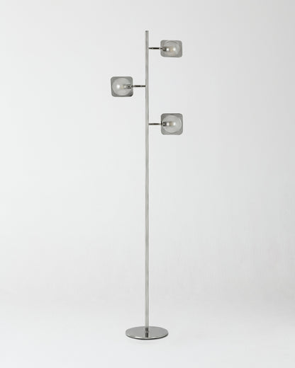 Glowmere Tree Spotlight LED Floor Lamp with 3 Step Dimmer in silver