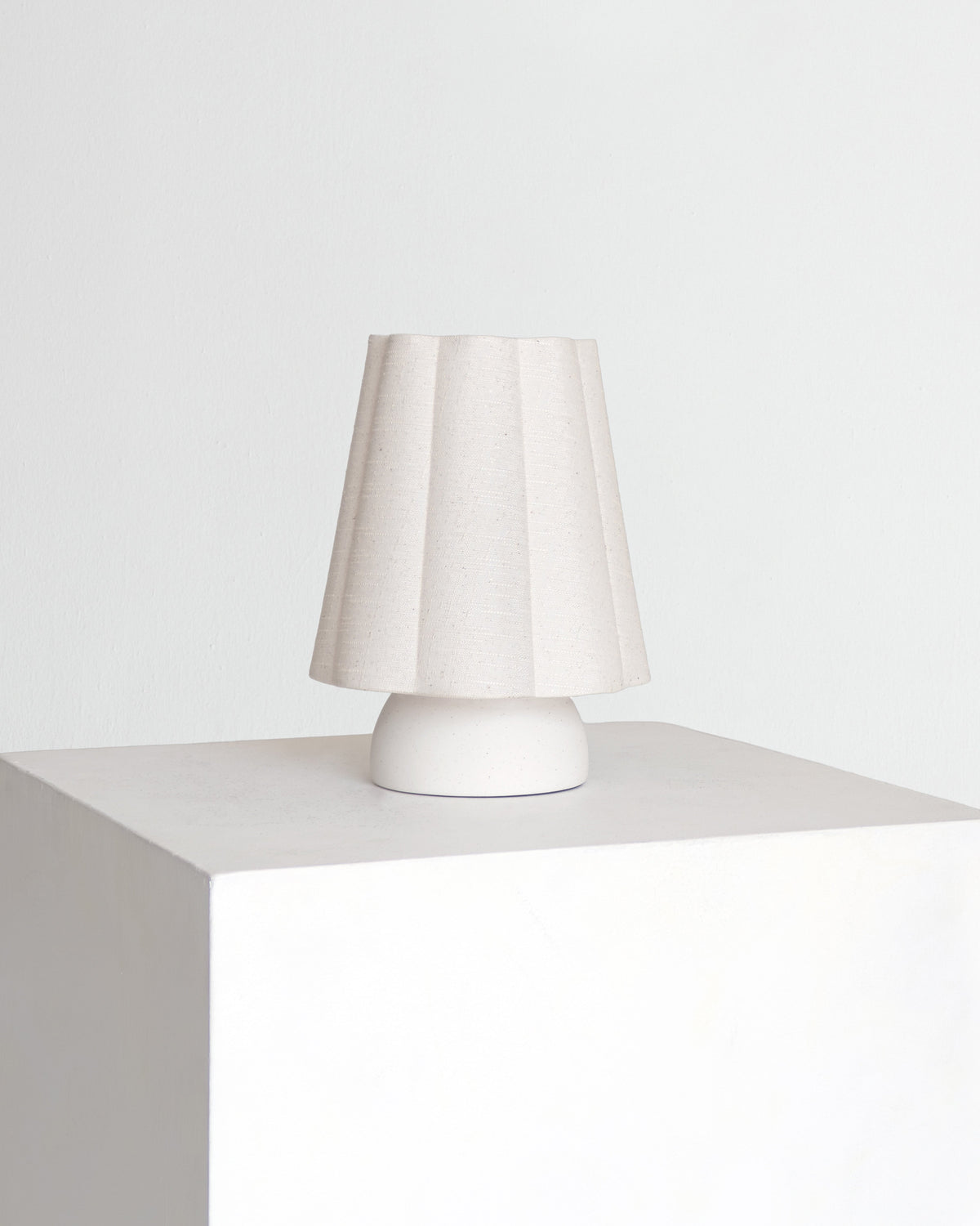 Glowmere Kylie Compact Fluted Shade Ceramic Table Lamp view 4