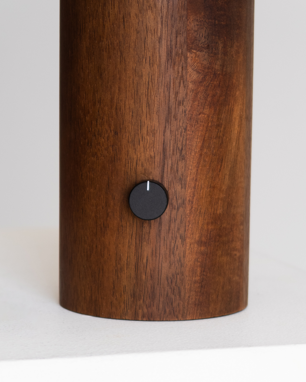 Glowmere Oakley Solid Wood Column Table Lamp with Fabric Shade in wood