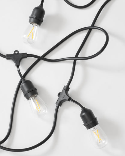 Glowmere Ambience Pro Edison Bulb LED Plug In String Lights overall view